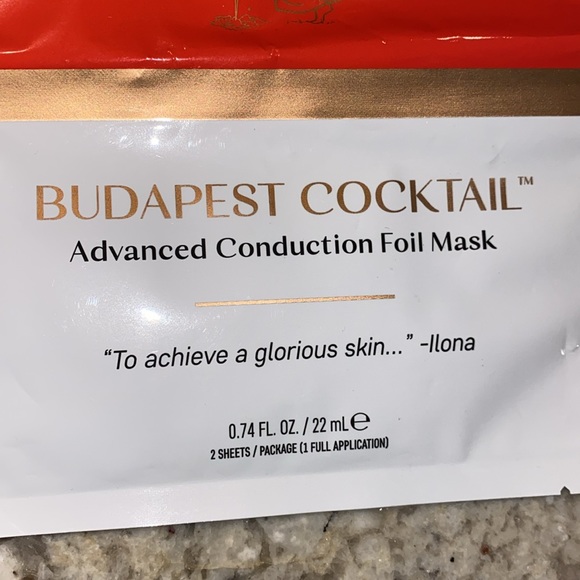 ILONA BEAUTY Budapest Cocktail Advanced Conduction Foil Mask 2 sheets / pkg 22mL - Picture 6 of 16